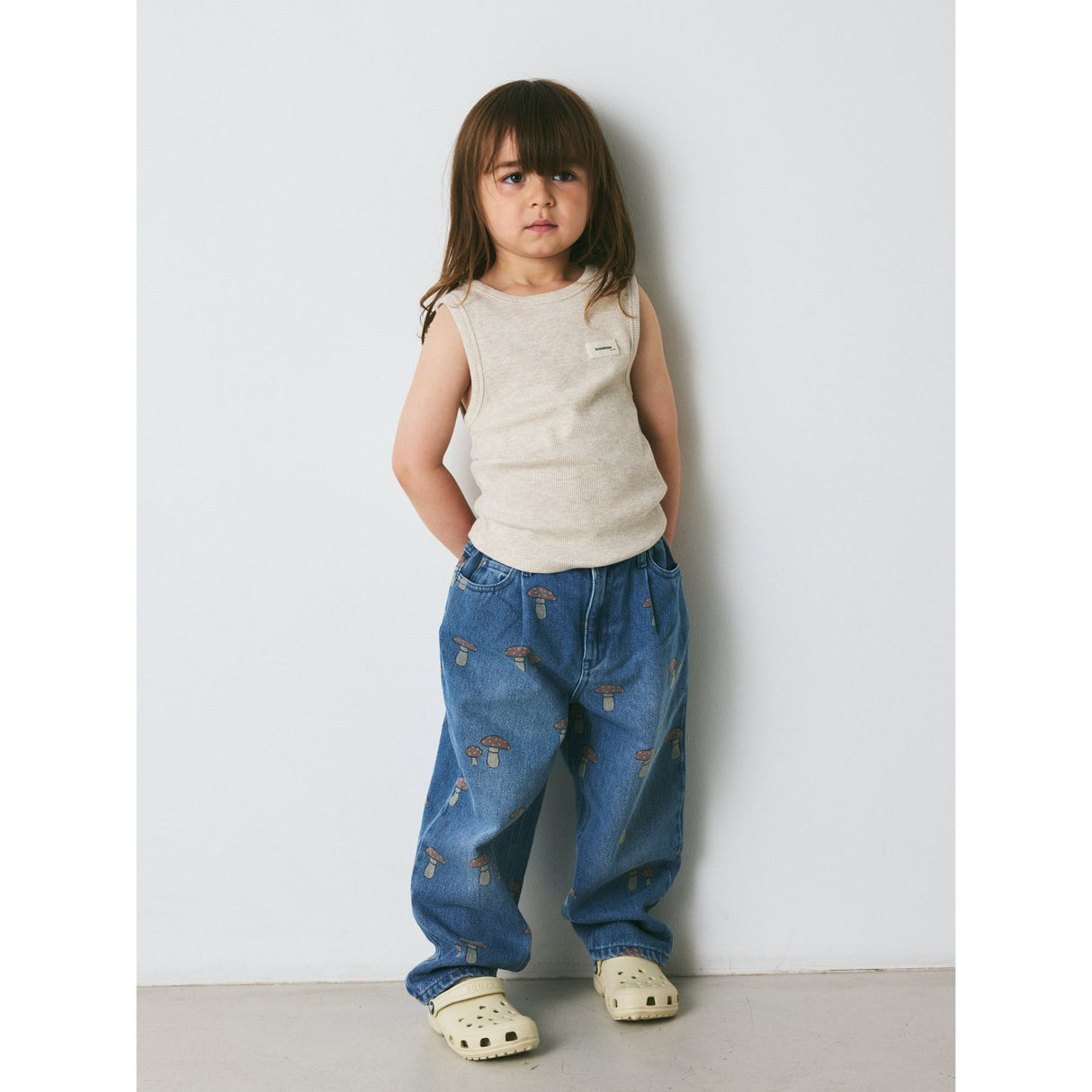 brunobruno nation Antique White Melange Elliot Tank Topp