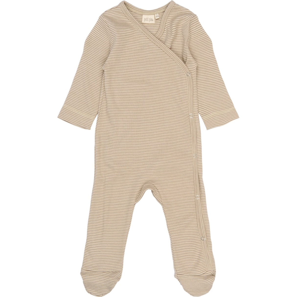 Petit Piao Pure Cashmere/Dark Off White PPDian L_S Buksedrakt Fold Feet NB NOOS