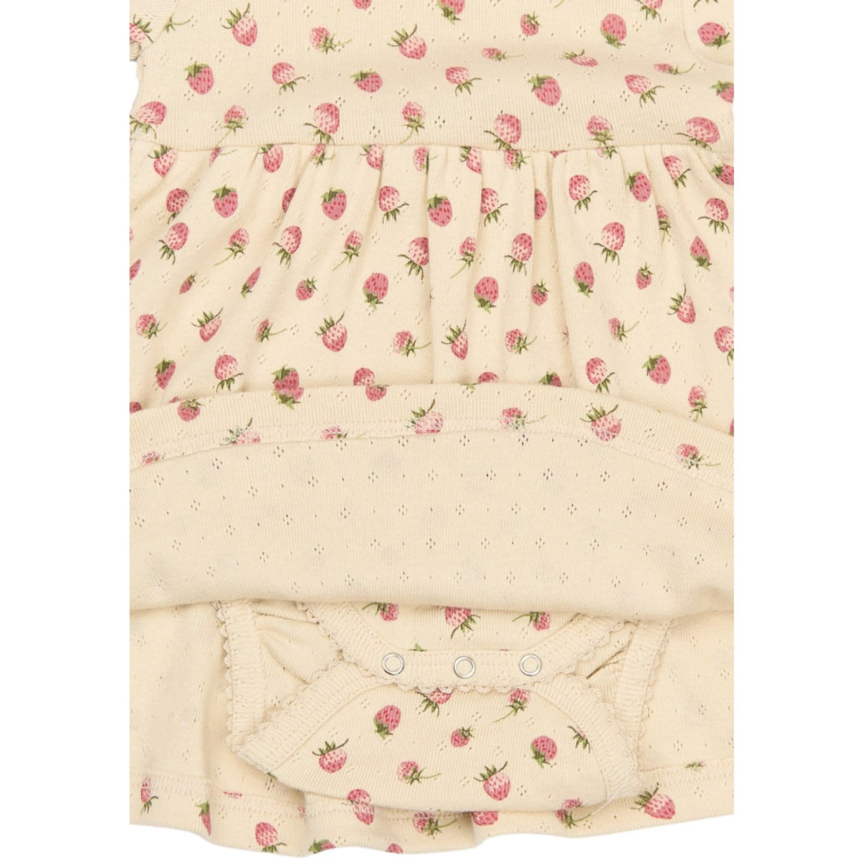 Petit Piao Fog Strawberry AOP PPDea L_S Body Kjole Fold NB