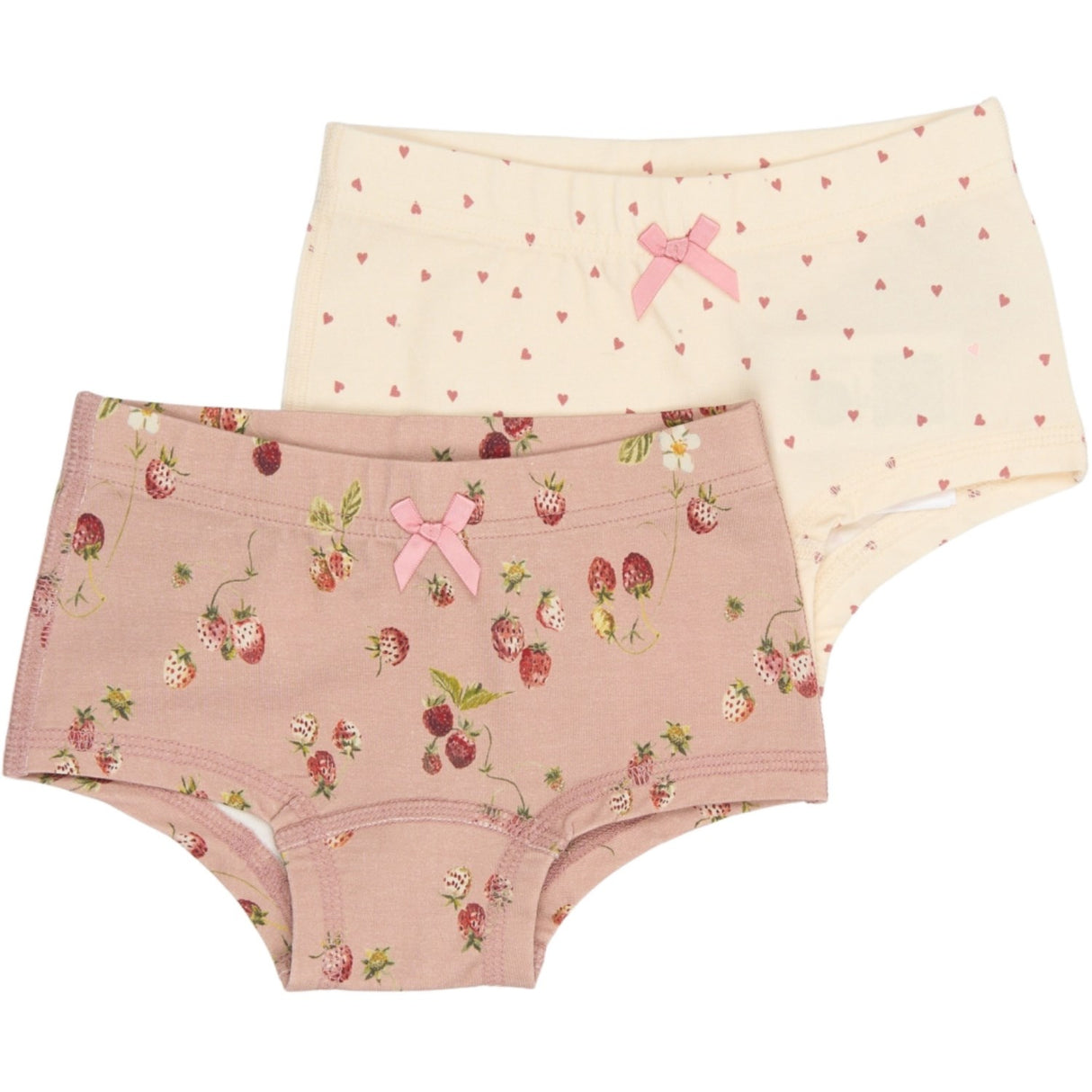 Petit Piao Misty Rose Strawberry AOP PPStar Hipsters 2-pack