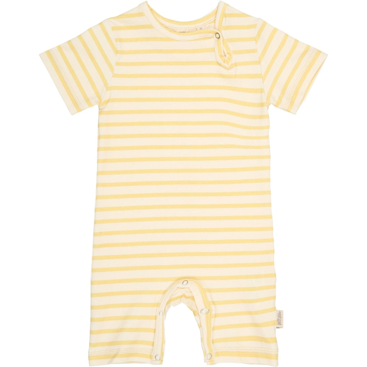 Petit Piao Dusky Citron Striped Ppsun S_S Buksedrakt