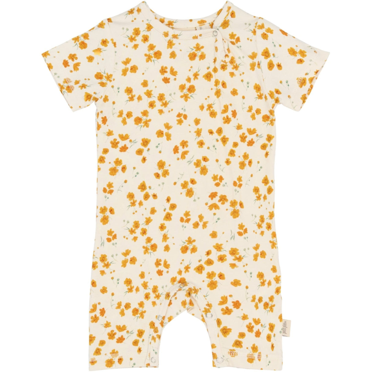 Petit Piao Eggnog Buttercup Aop Ppsun S_S Buksedrakt