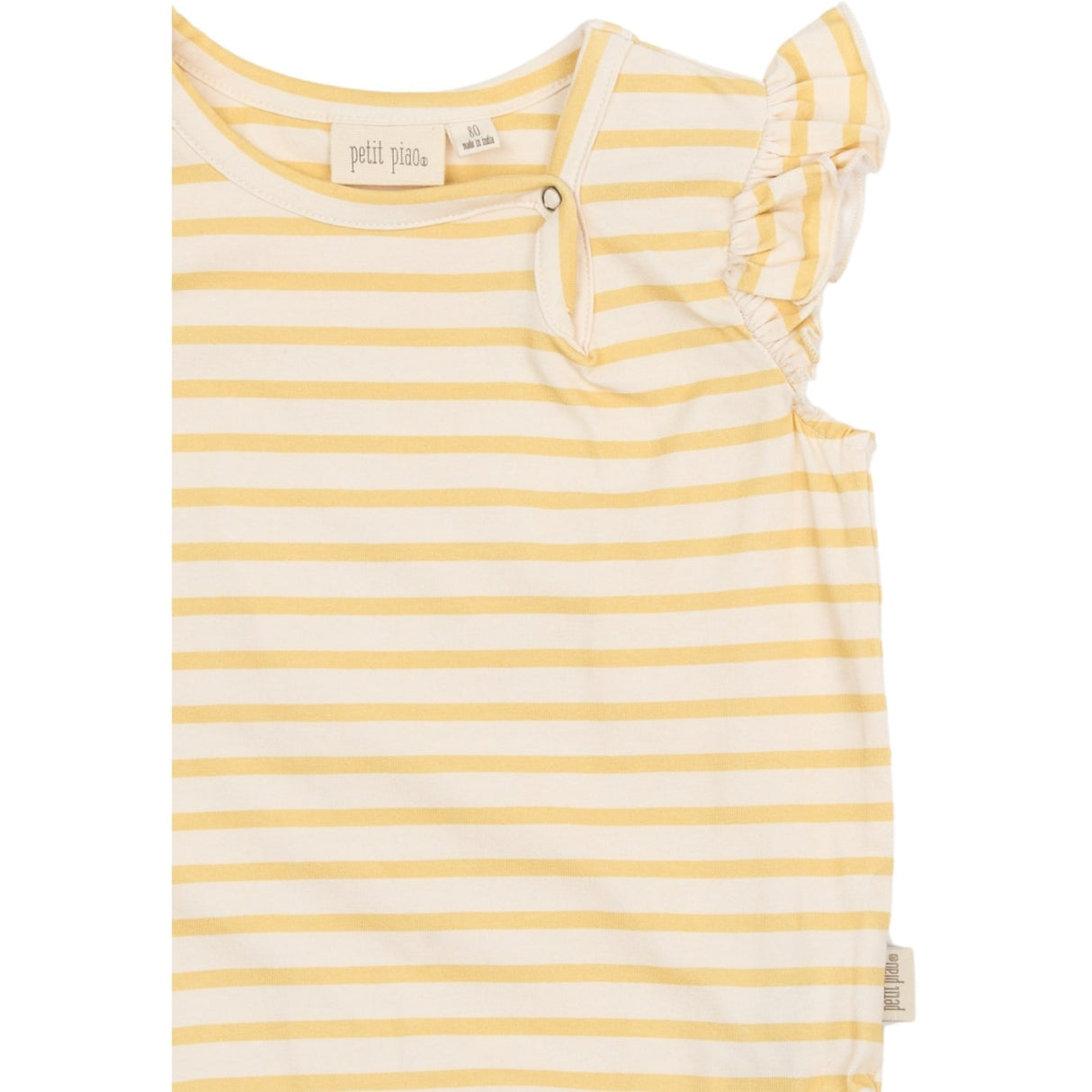 Petit Piao Dusky Citron Striped Ppsun S_L Kjole