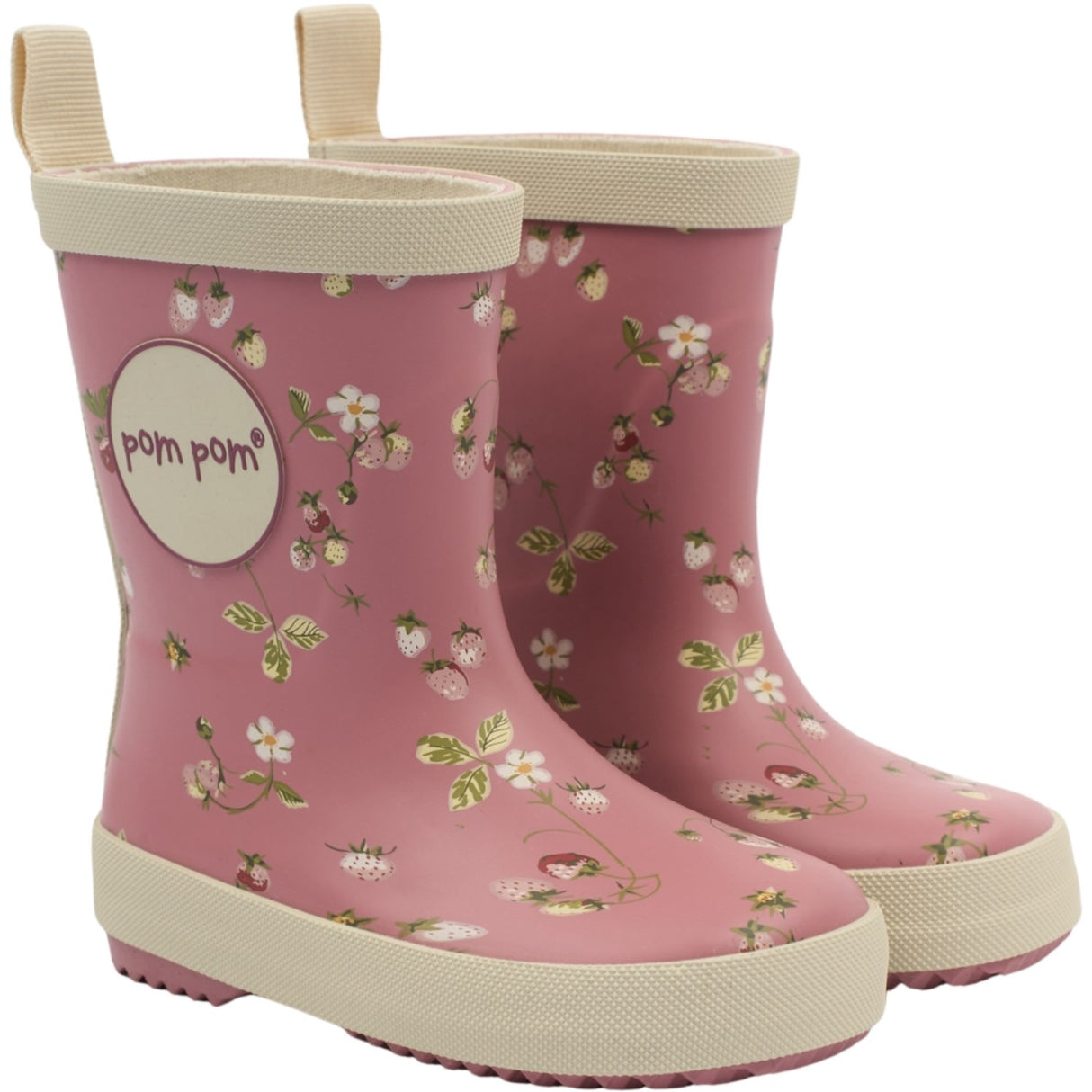 Pom Pom Dusty Rose Strawberry AOP Bliss Rubber Støvler AOP