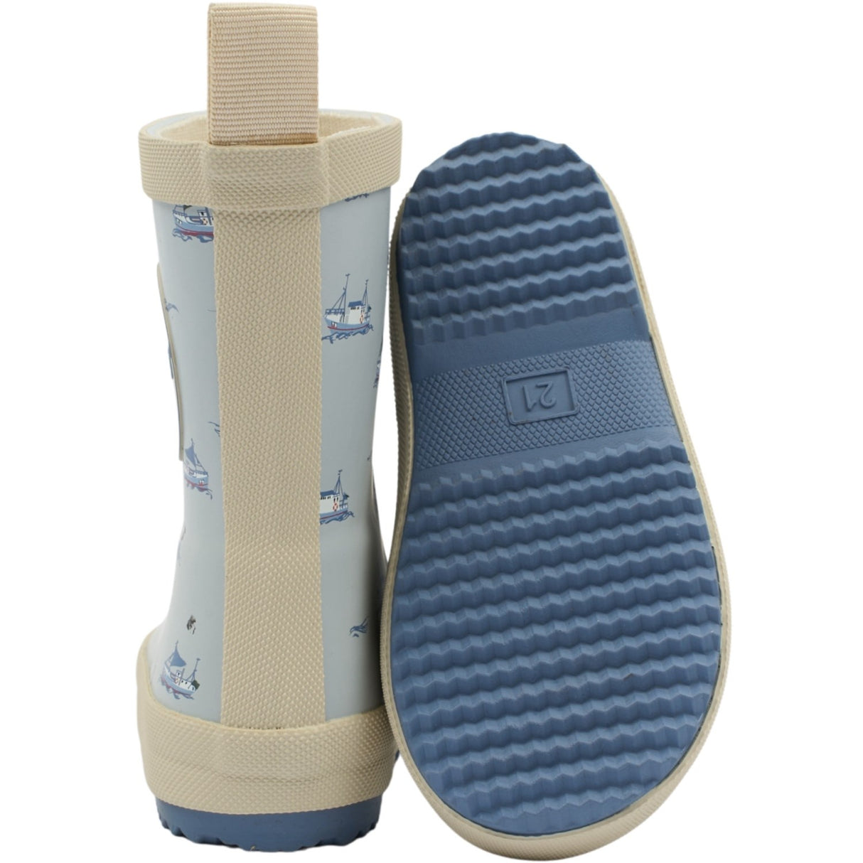 Pom Pom Pearl Blue Boat AOP Bliss Rubber Støvler AOP