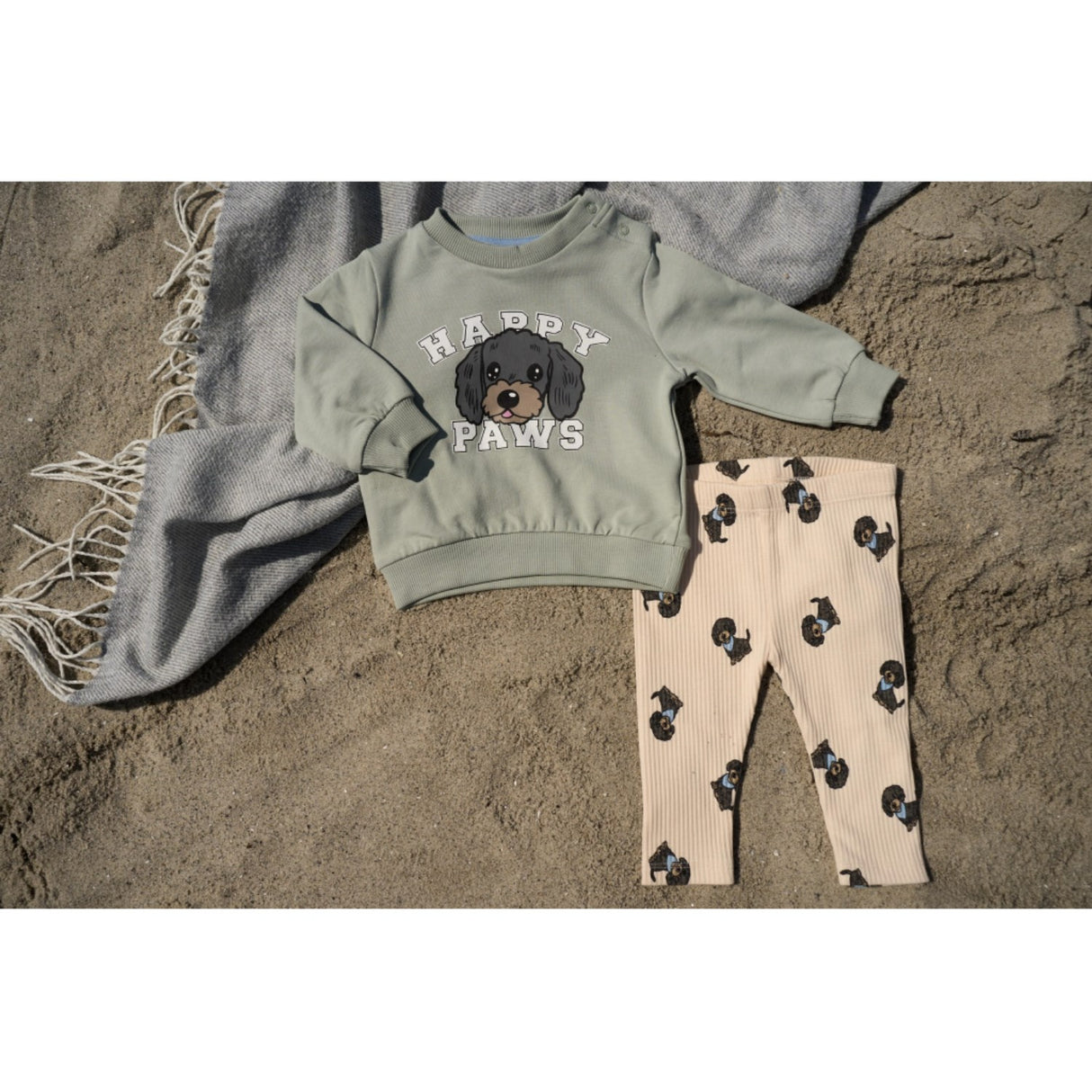 THE NEW Siblings Gardenia Aop Tnsbsylvan Rib Leggings