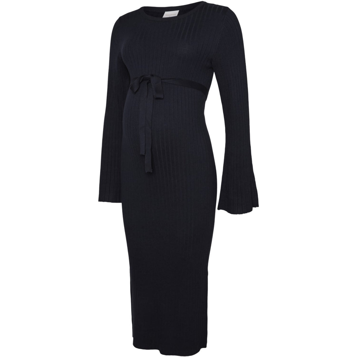 Mama;licious Navy Blazer Mlnewsiv L/S Strikk Midi Kjole Noos