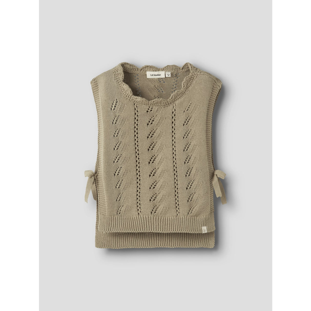 Lil'Atelier Twill Nmfleou Sl Strikk Vest Lil