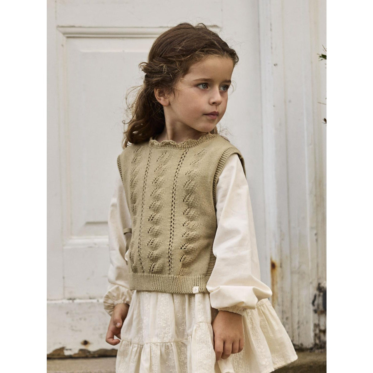 Lil'Atelier Twill Nmfleou Sl Strikk Vest Lil