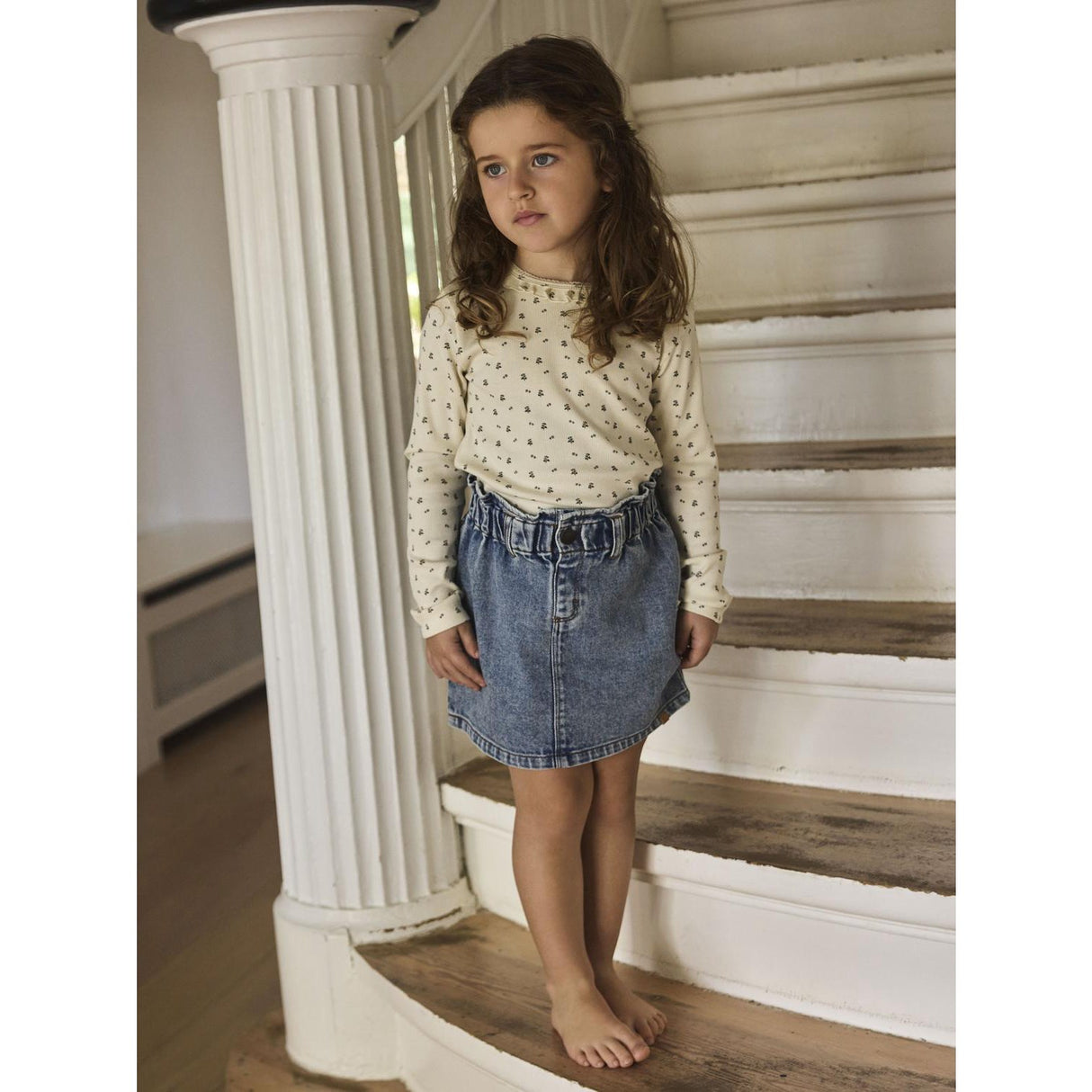 Lil'Atelier Medium Blue Denim Nmfkarole Dnm Skjørt 2433-Cj Lil