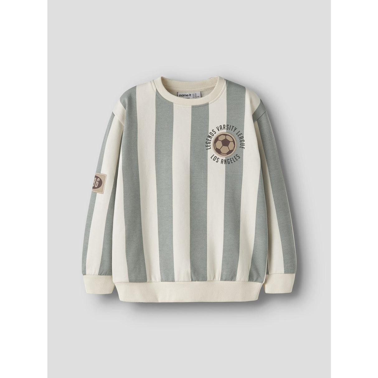 Name It Antique White Nmmlane Ls Nreg Sweat Bru