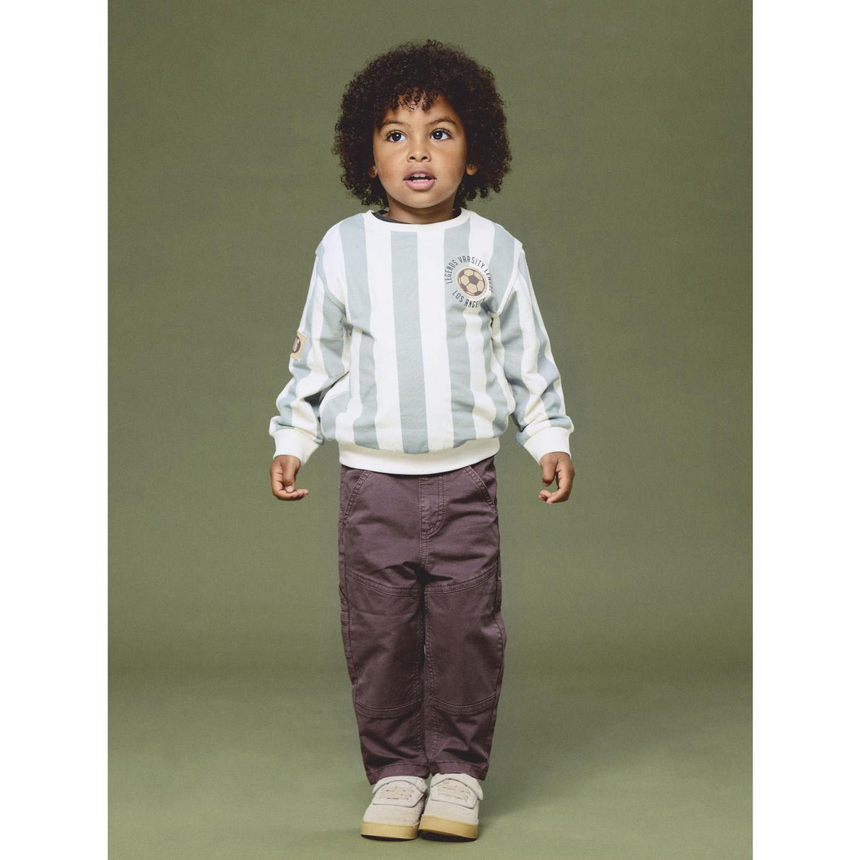 Name It Antique White Nmmlane Ls Nreg Sweat Bru