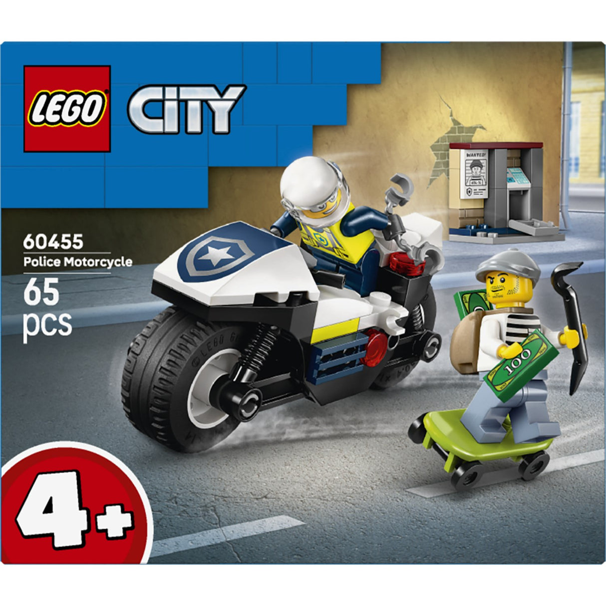 LEGO® City Police - Politimotorcykel På Forbryderjagt 60455