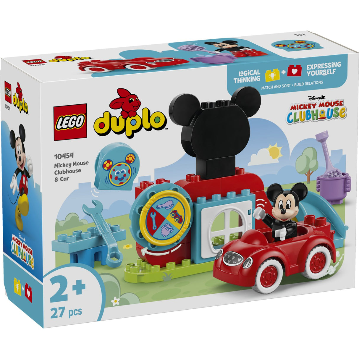 LEGO® DUPLO Disney TM - Mickeys Klubhus Og Bil 10454