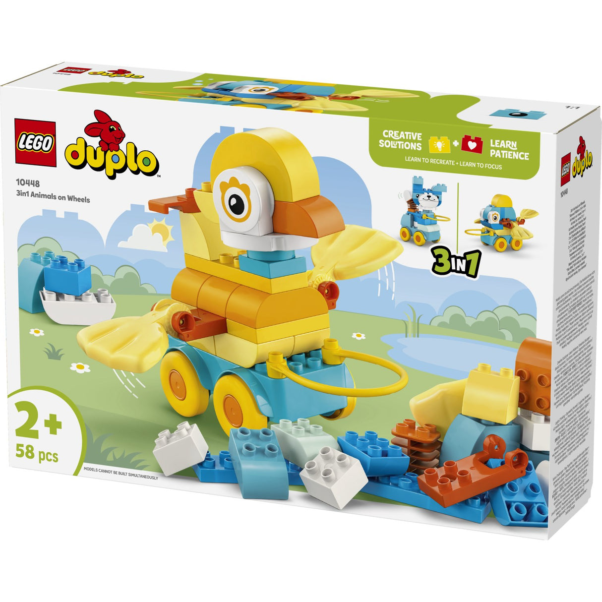 LEGO® DUPLO Town - 3-i-1-dyr På Hjul 10448