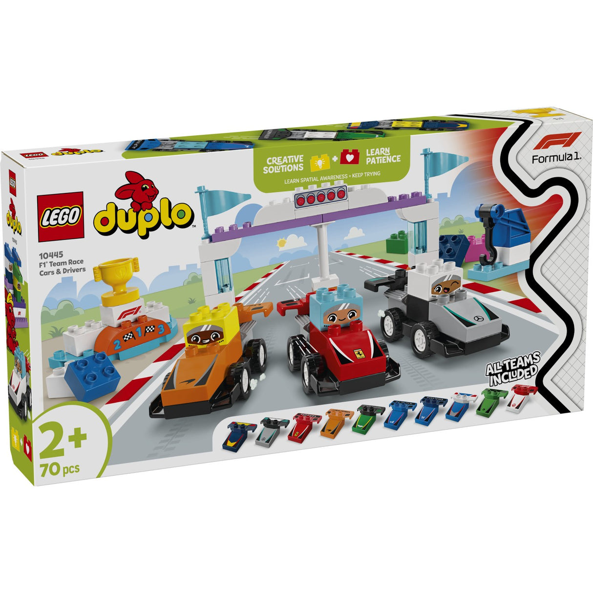 LEGO® DUPLO Town - F1®-teams Med Racerbiler Og Kørere 10445