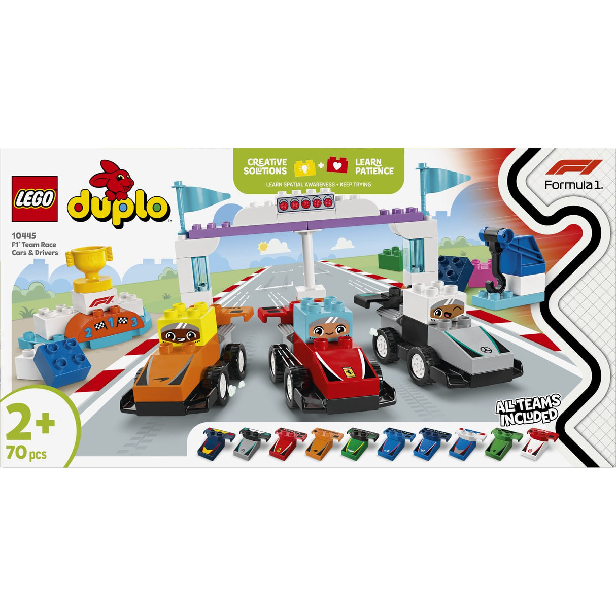 LEGO® DUPLO Town - F1®-teams Med Racerbiler Og Kørere 10445
