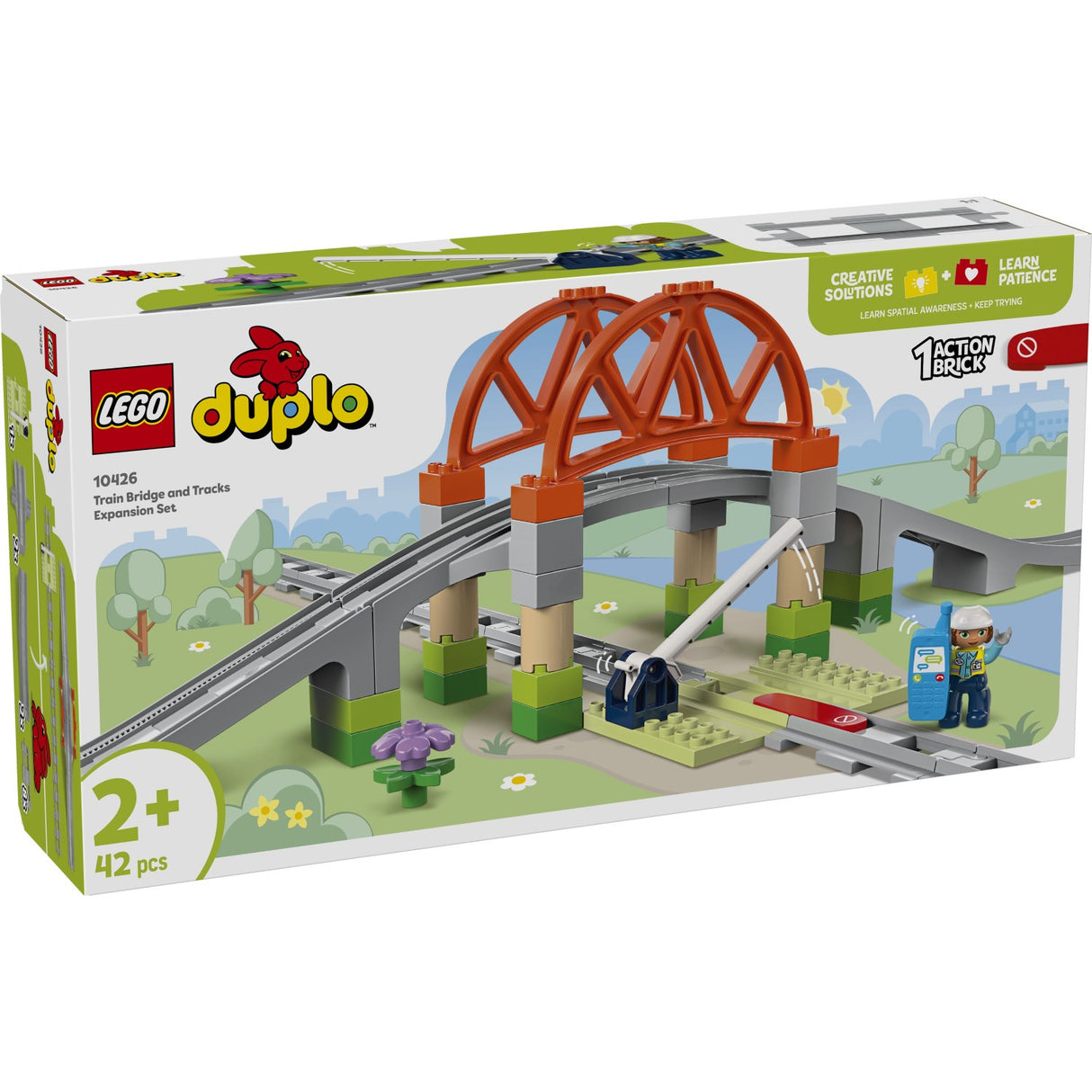 LEGO® DUPLO Town - Togbro Og Spor – Udvidelsessæt 10426