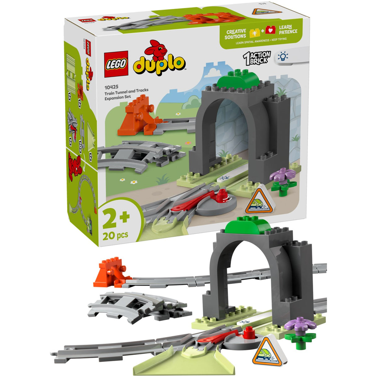 LEGO® DUPLO Town - Togtunnel Og Spor – Udvidelsessæt 10425