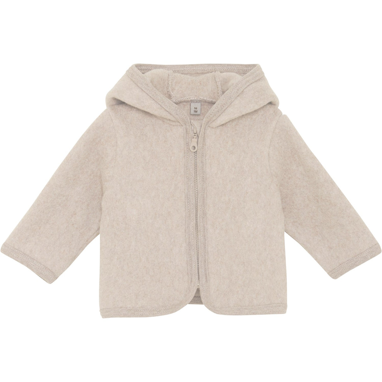 Huttelihut Camel Melange Jakke Ears Bomull Fleece