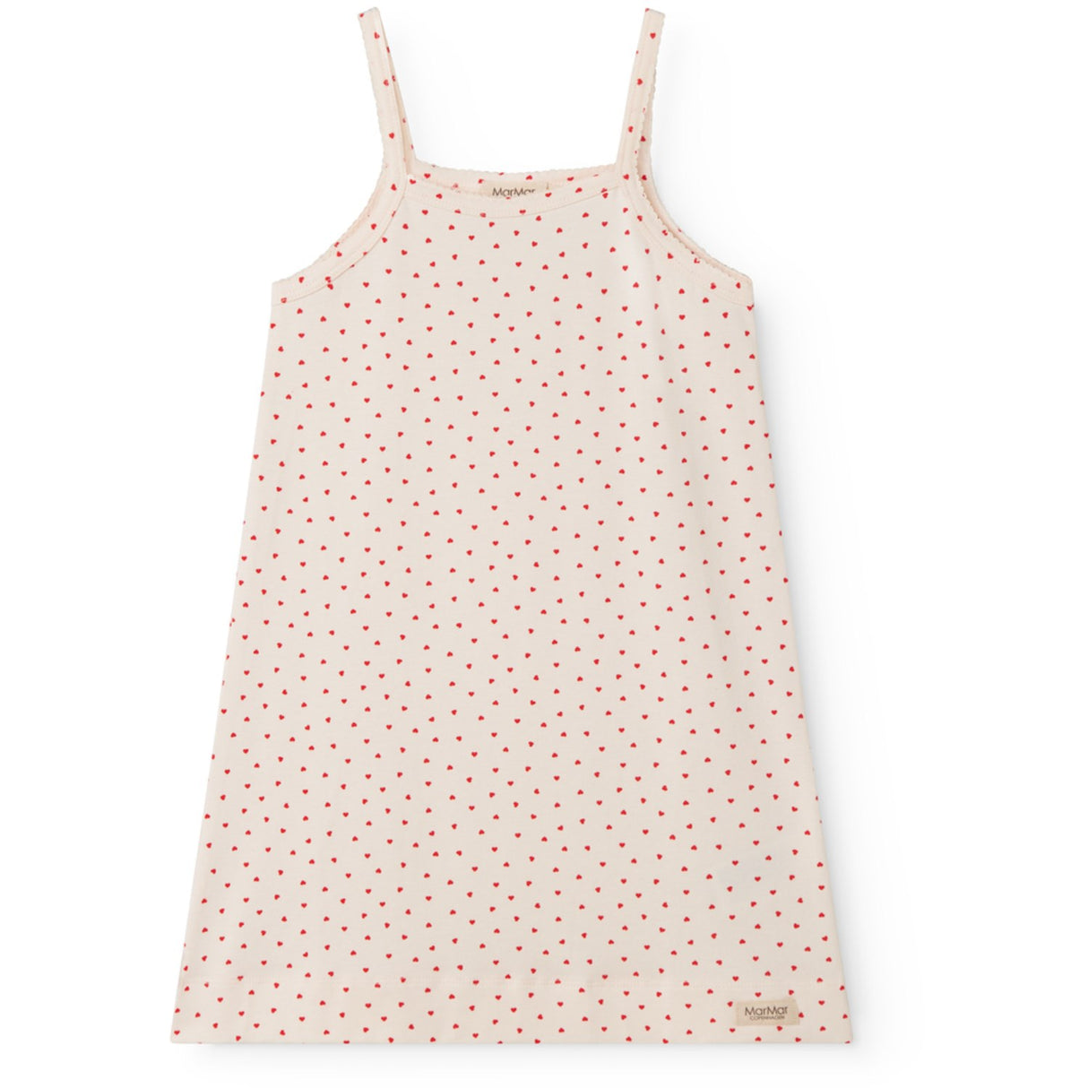 MarMar Modal Smooth Print Happy Hearts Stropp Kjole