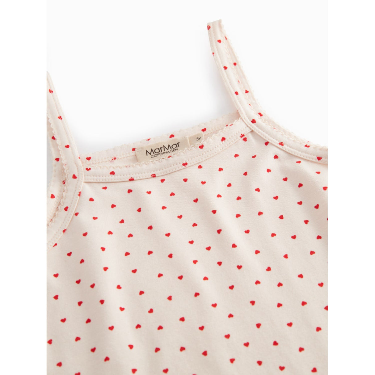 MarMar Modal Smooth Print Happy Hearts Stropp Kjole