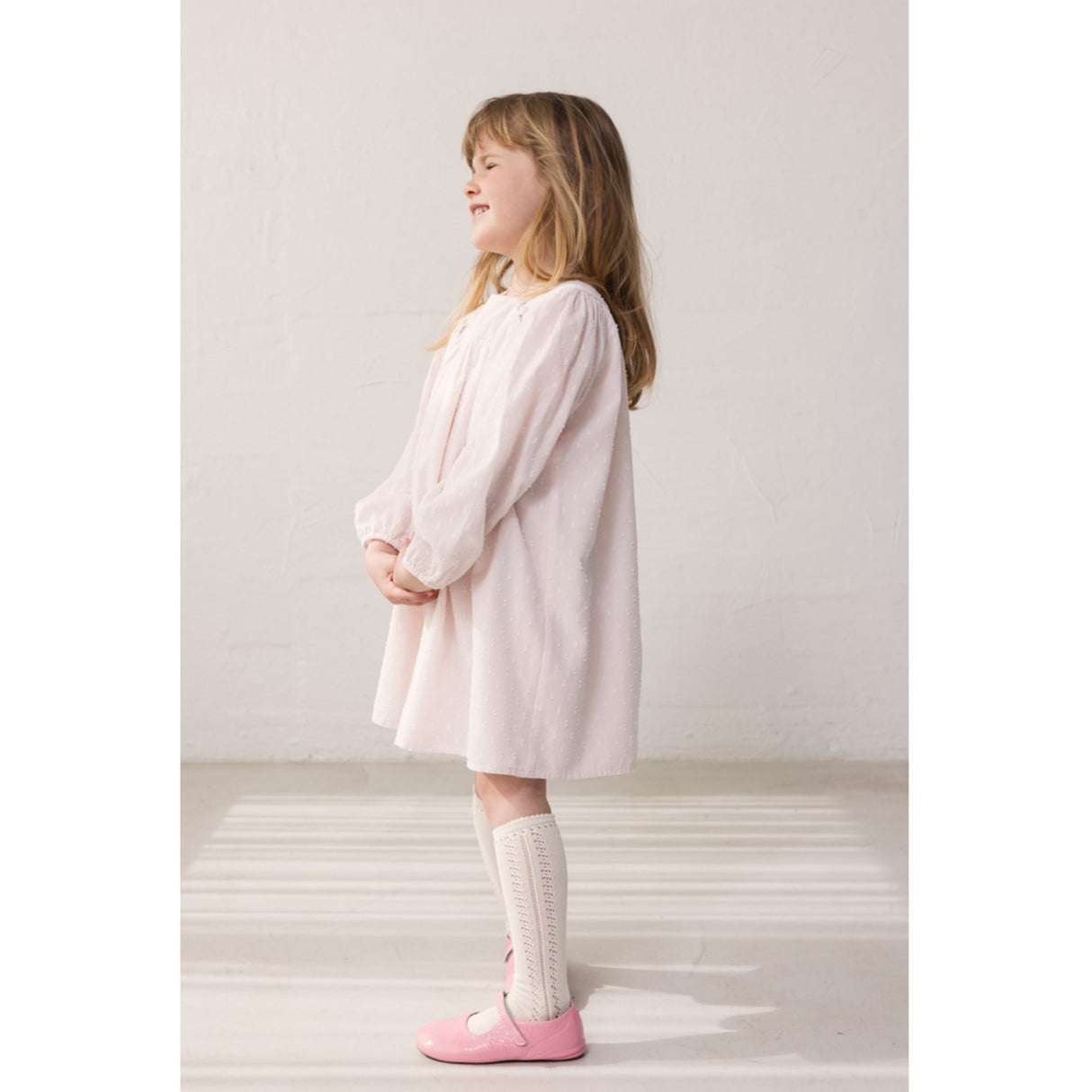 MarMar Cotton Dobby Rosa Desra Kjole