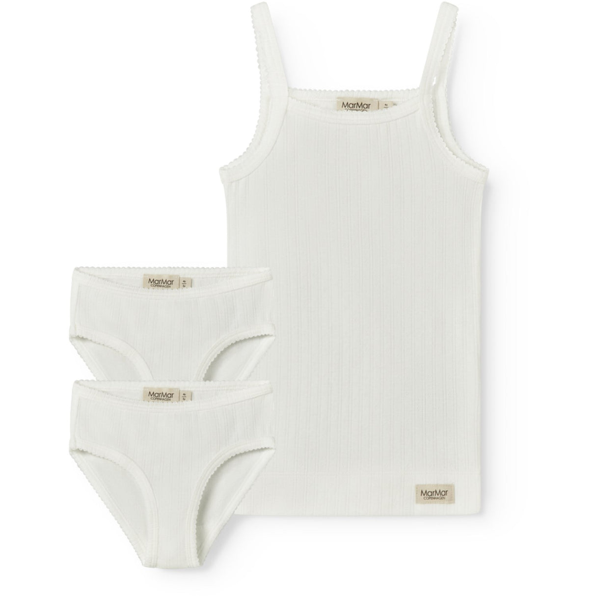MarMar Modal Pointelle Gentle White Undertøy Sett