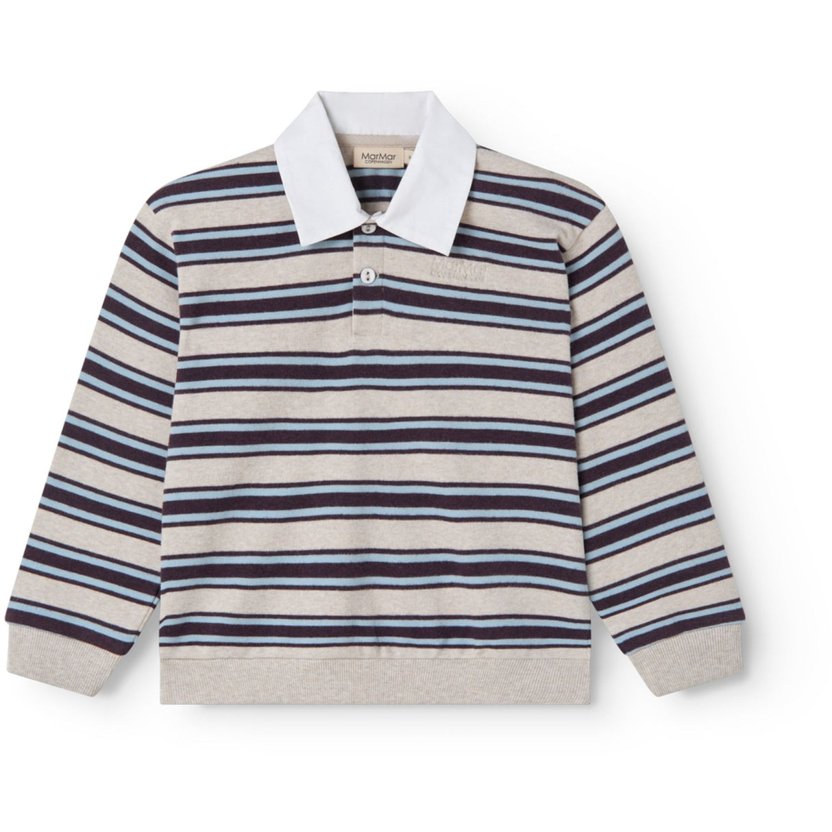 MarMar Modal Sweat College Stripe Thanos Polo Bluse