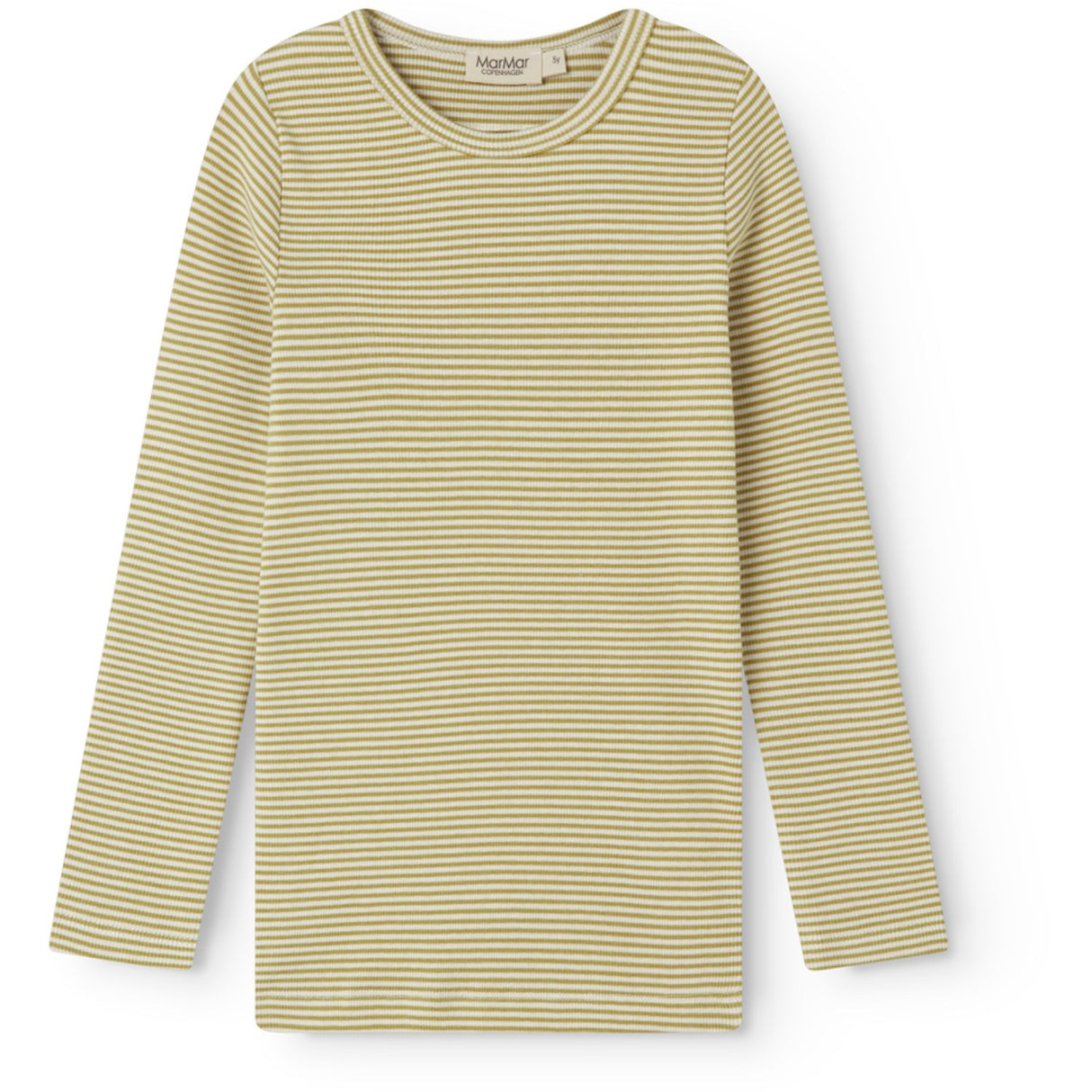 MarMar Modal Fine Rib Olive Stripe Tani T-shirt