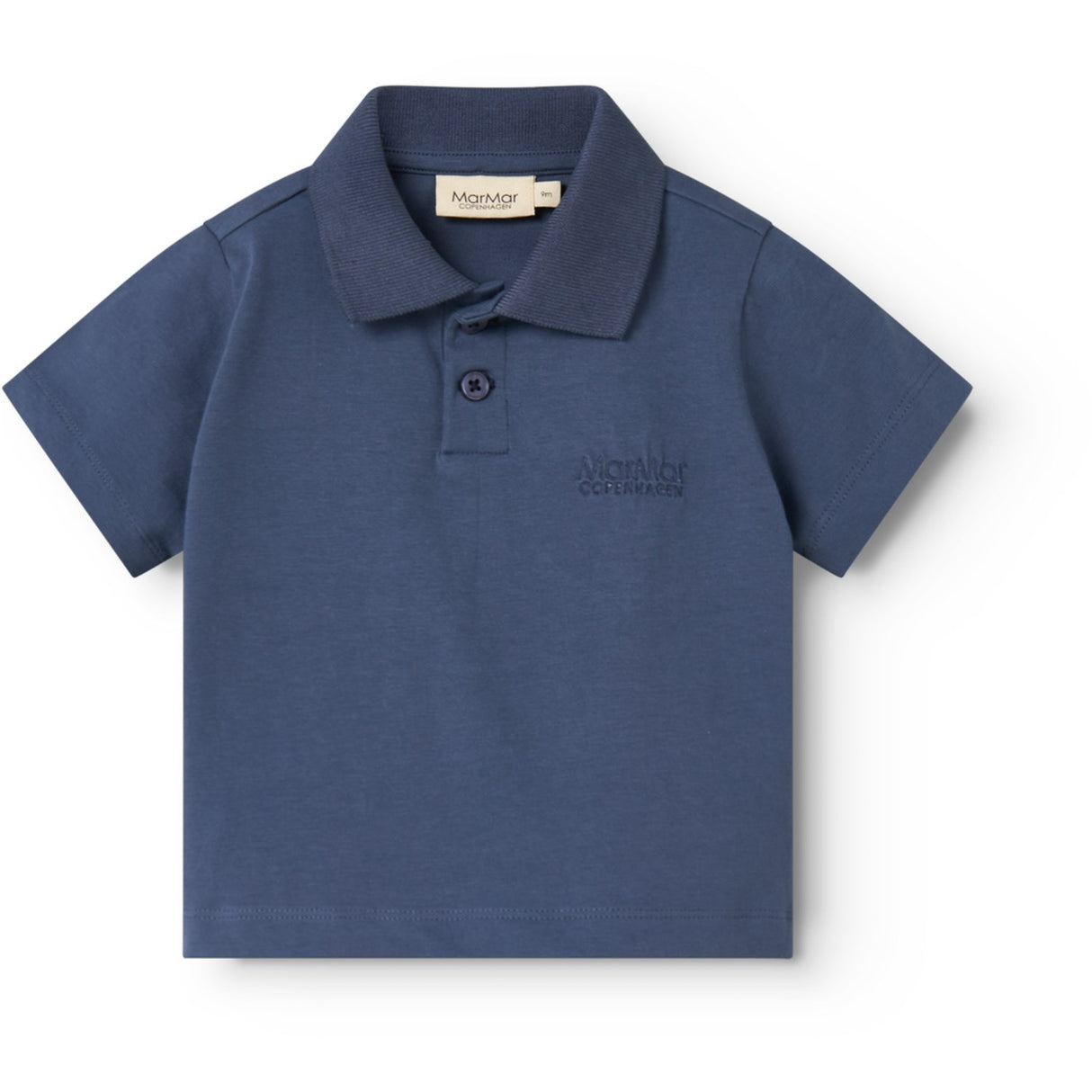 MarMar Cotton Jersey Vintage Blue Tad Polo T-shirt