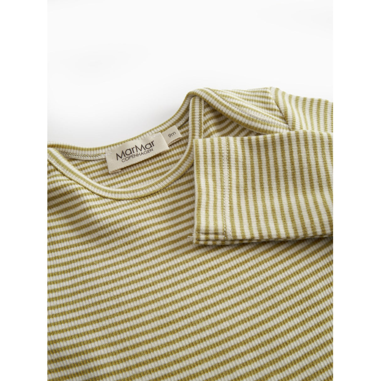 MarMar Modal Fine Rib Olive Stripe Ben Body