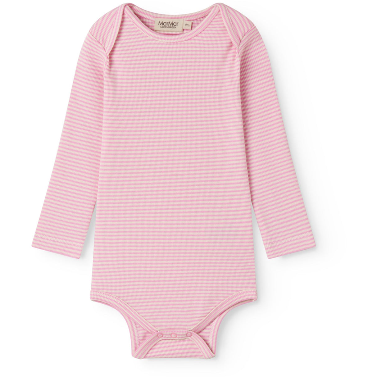 MarMar Modal Fine Rib Pink Stripe Ben Body