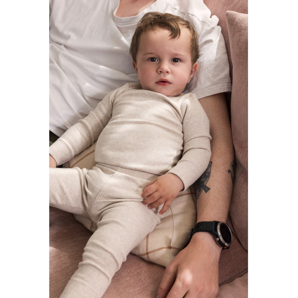MarMar Modal Melange Light Beige Mel. Plain Body LS