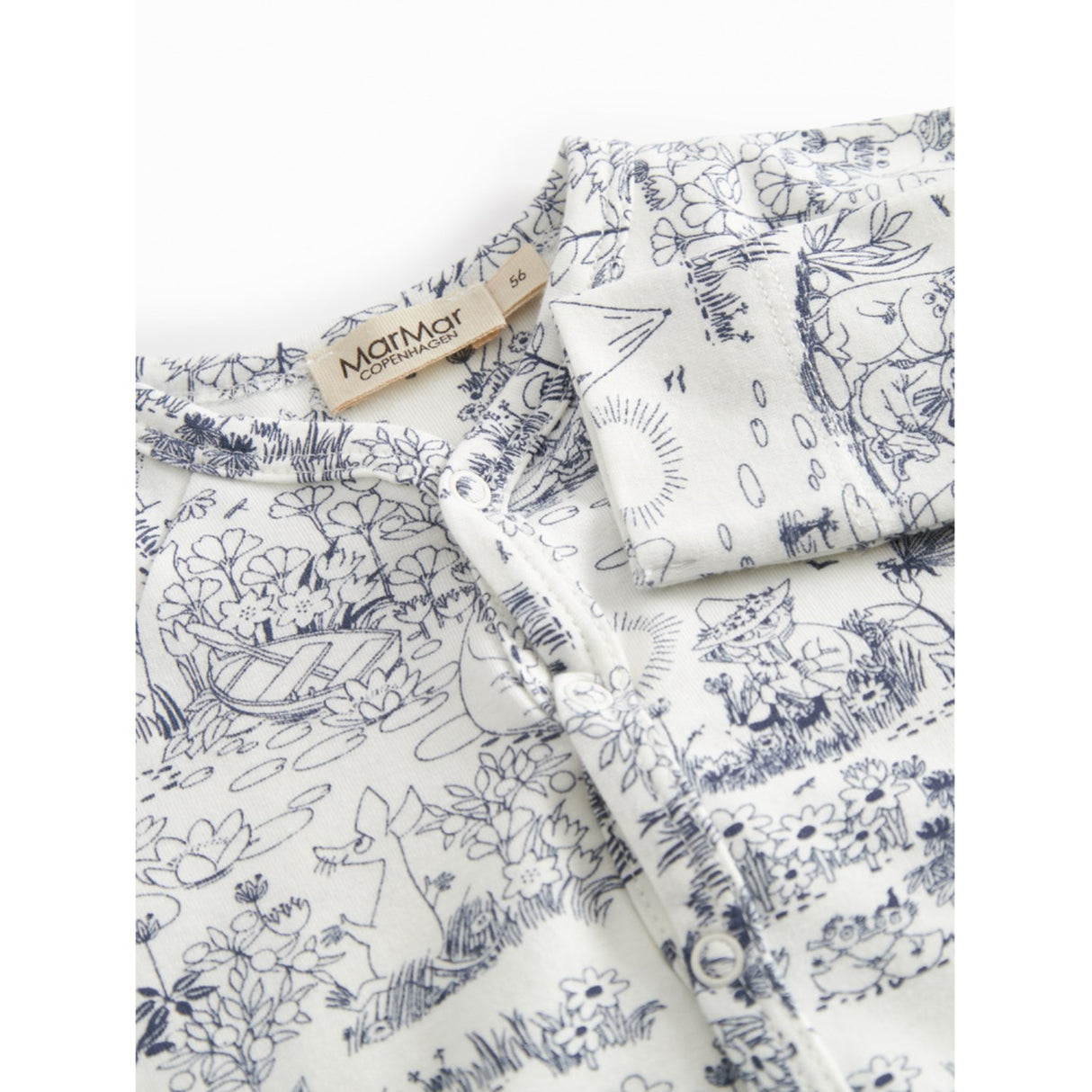 MarMar Newborn Modal Smooth Print Moominvalley Renas Heldrakt