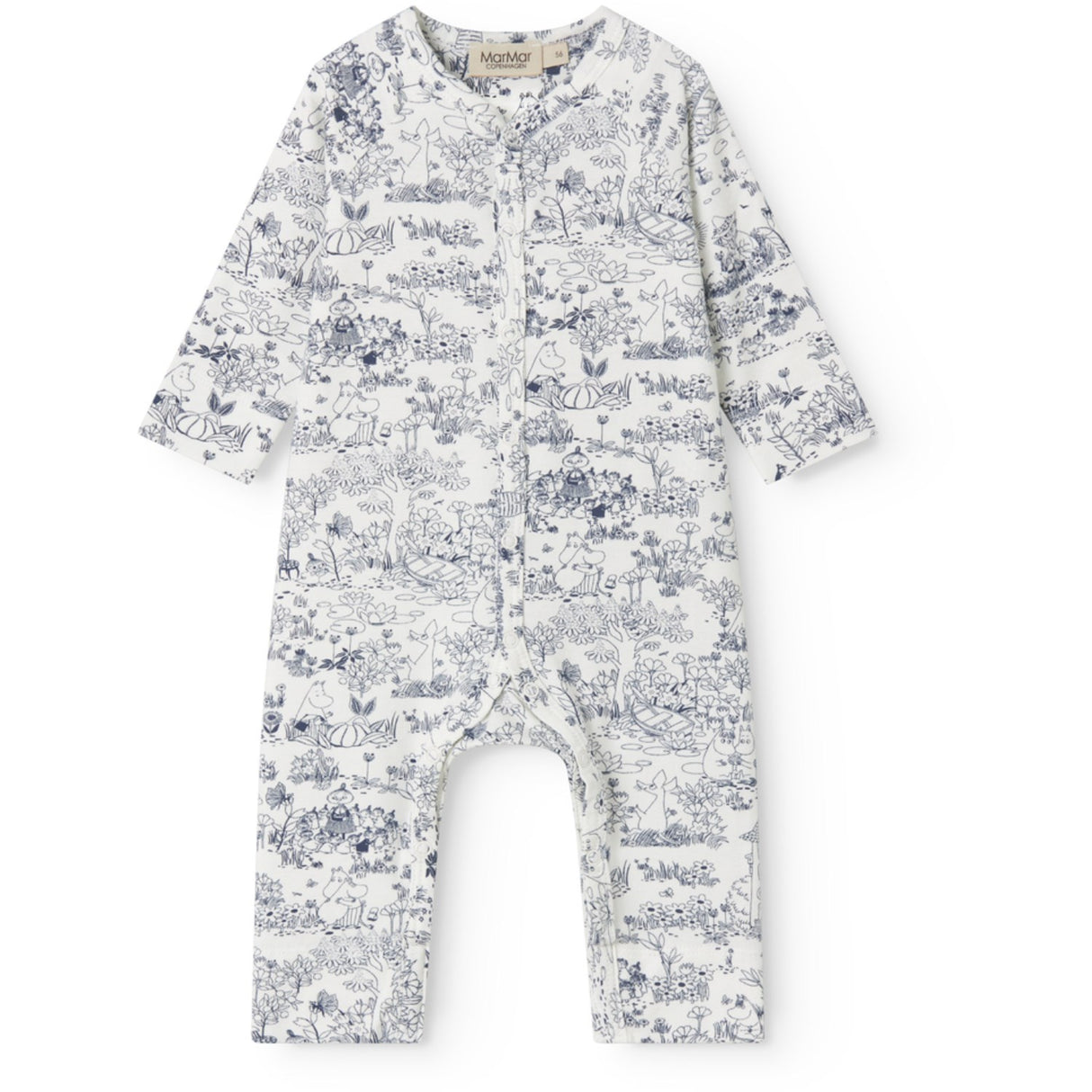 MarMar Newborn Modal Smooth Print Moominvalley Rena Heldrakt