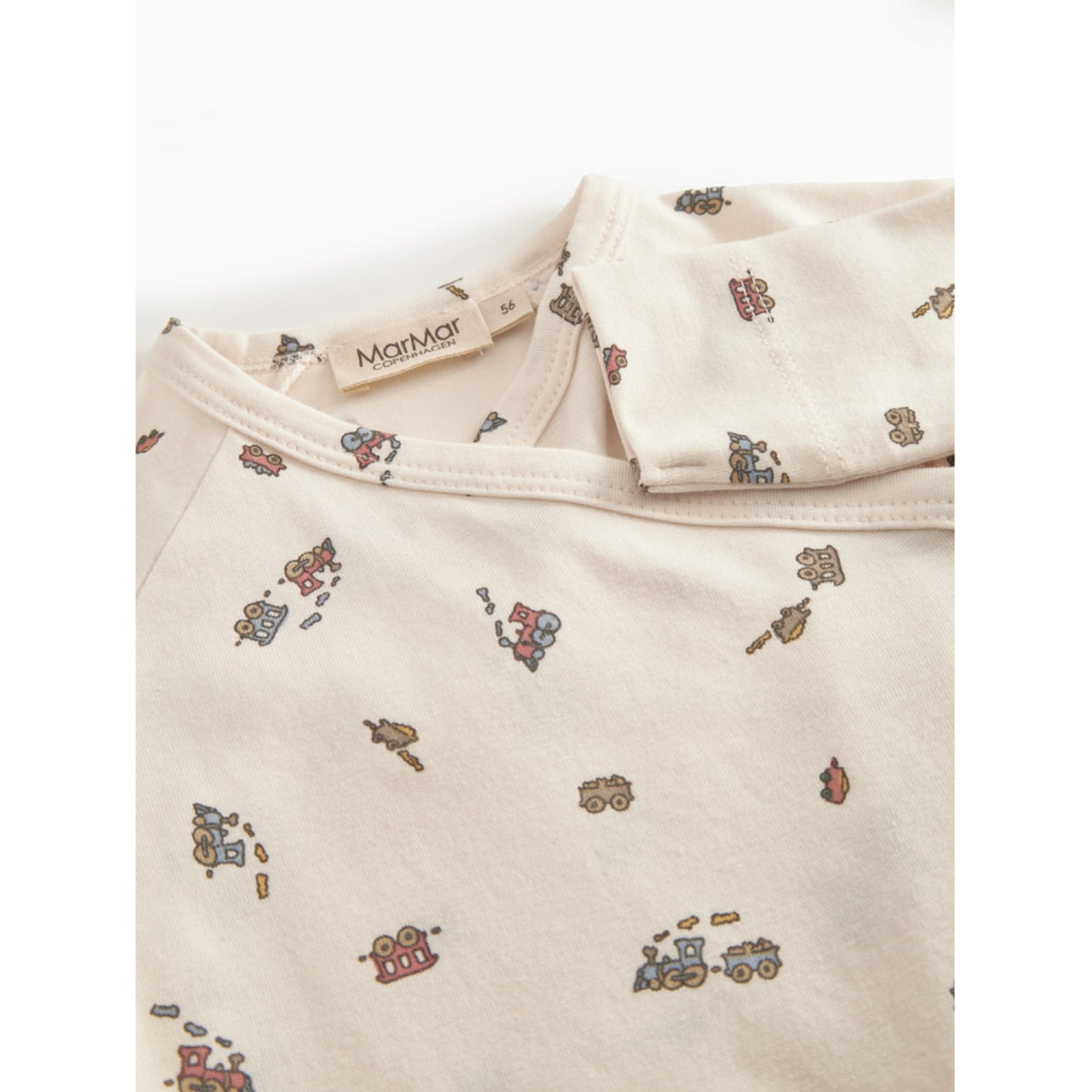 MarMar Newborn Modal Smooth Print Trains Rulo Heldrakt