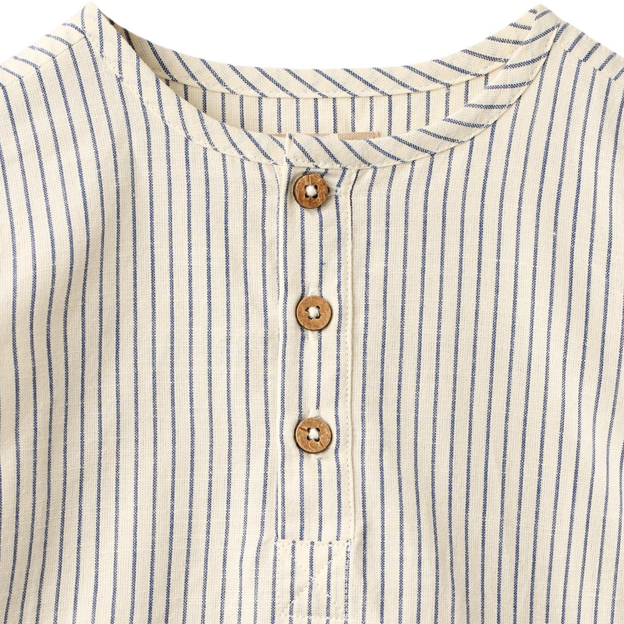 Wheat Dark Blue Stripe Skjorte Bjørk