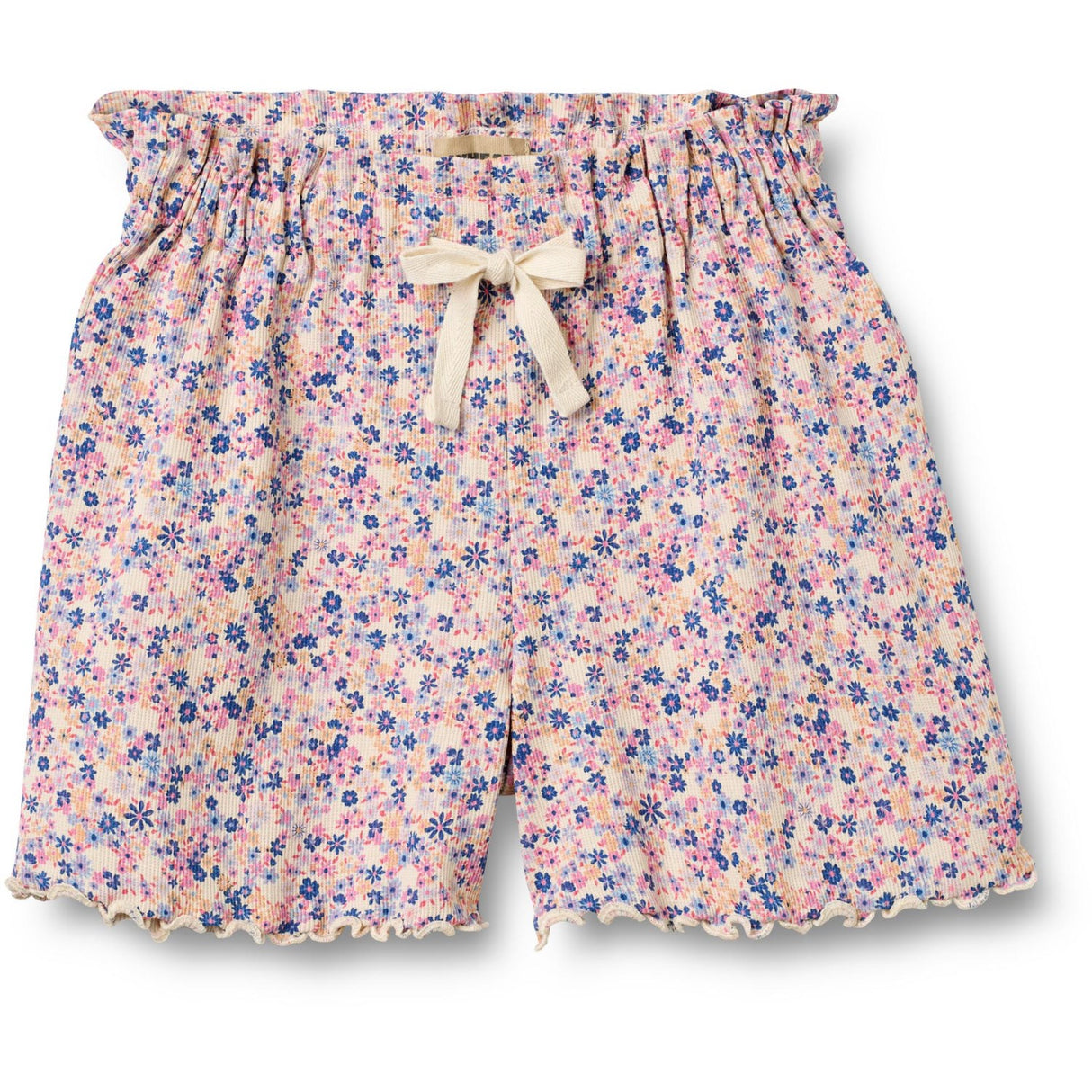 Wheat Pink Blue Flowers Shorts Ina