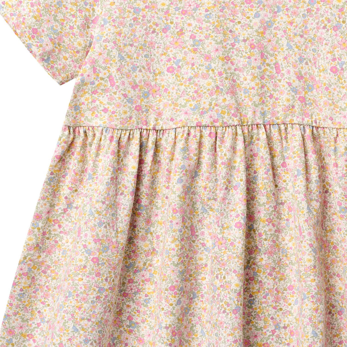 Wheat Blush Flower Meadow Jersey Kjole Anna