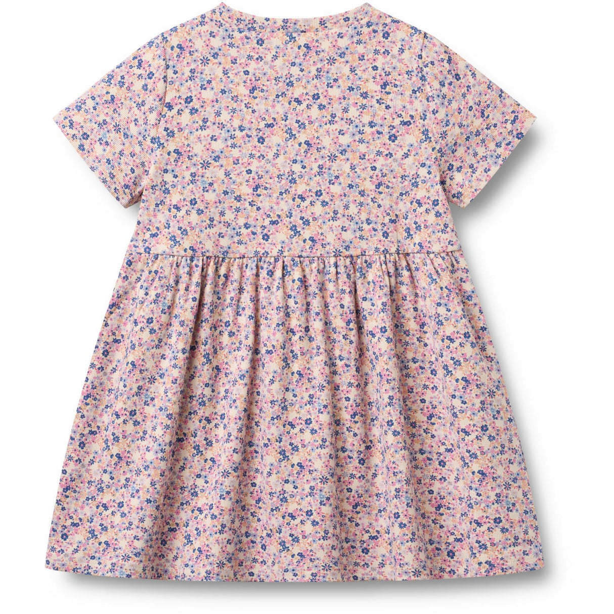 Wheat Pink Blue Flowers Jersey Kjole Anna