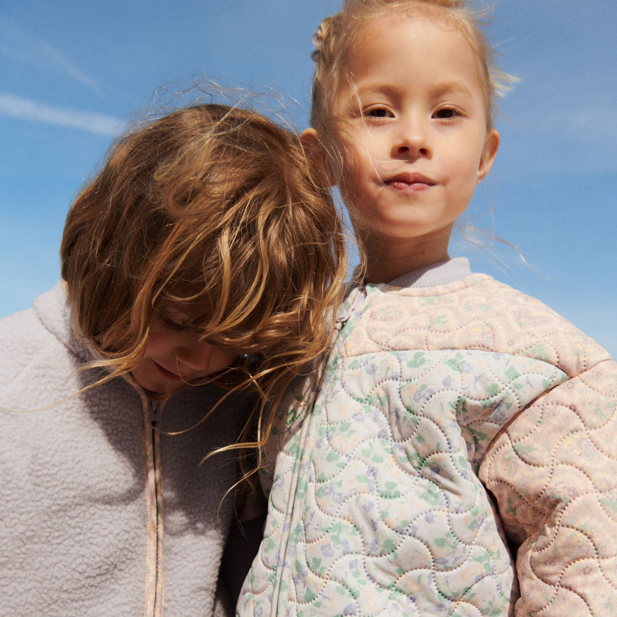 Wheat Lavender Rain Fleece Jakke Ellena