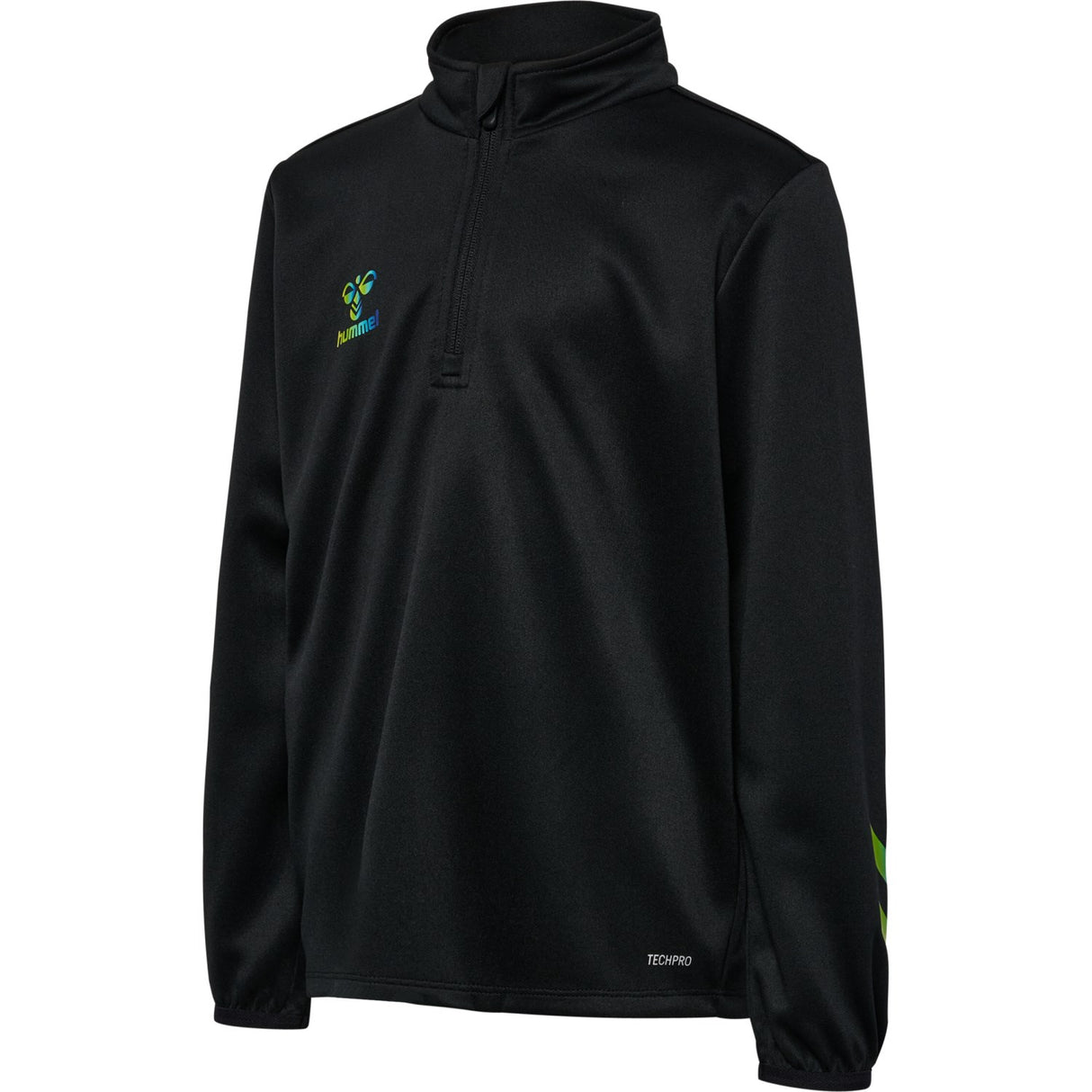 Hummel Black/Limeade Shimmer Half Zip Kids