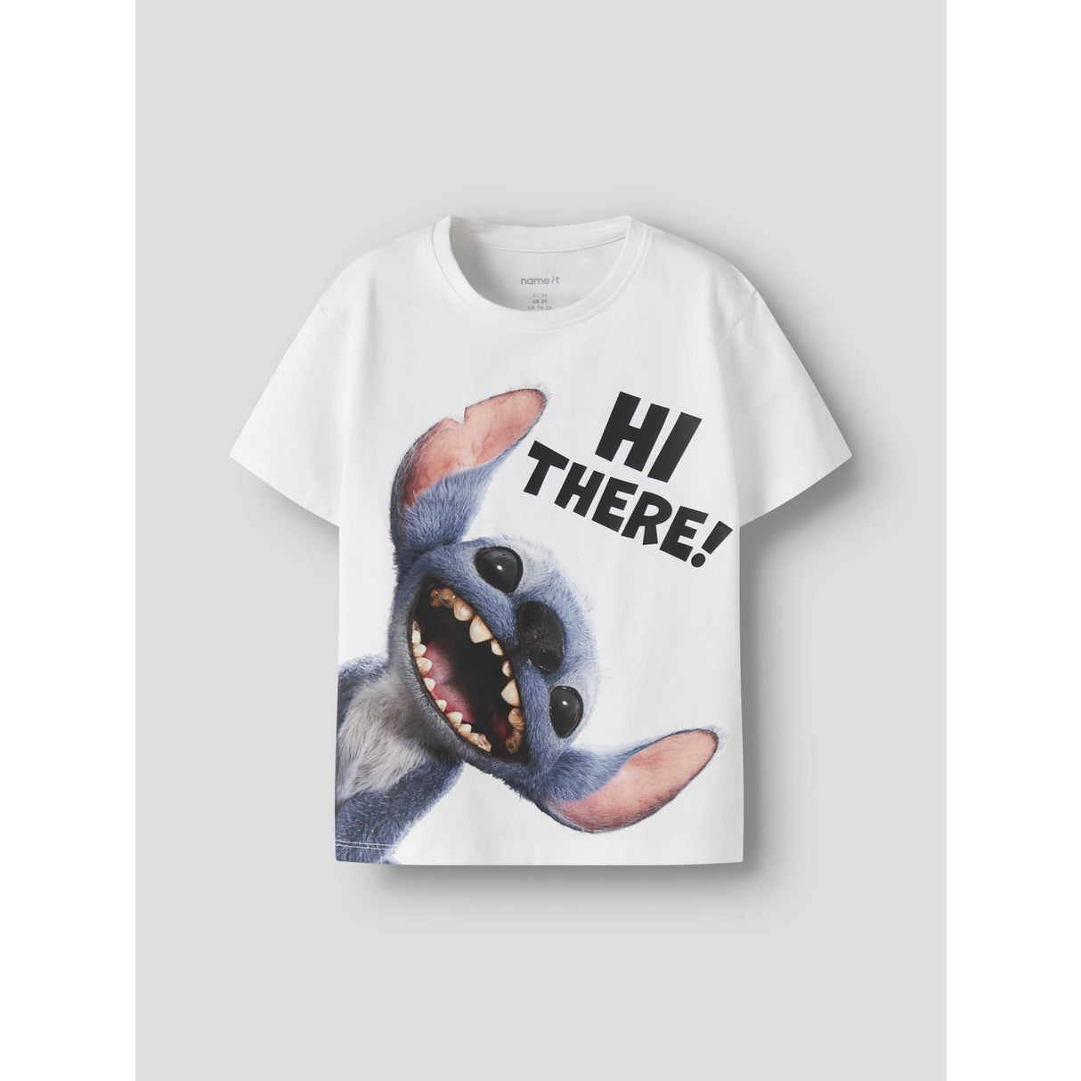 Name It Bright White Nmmjylle Stitch Ss Nreg Topp Wdi