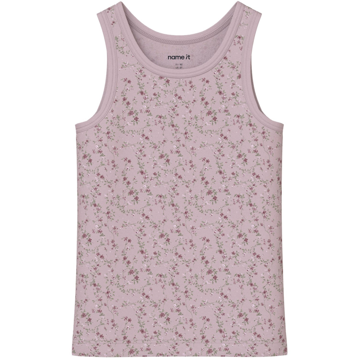 Name It Violet Ice Nmftank Topp 2P Violetflower Noos