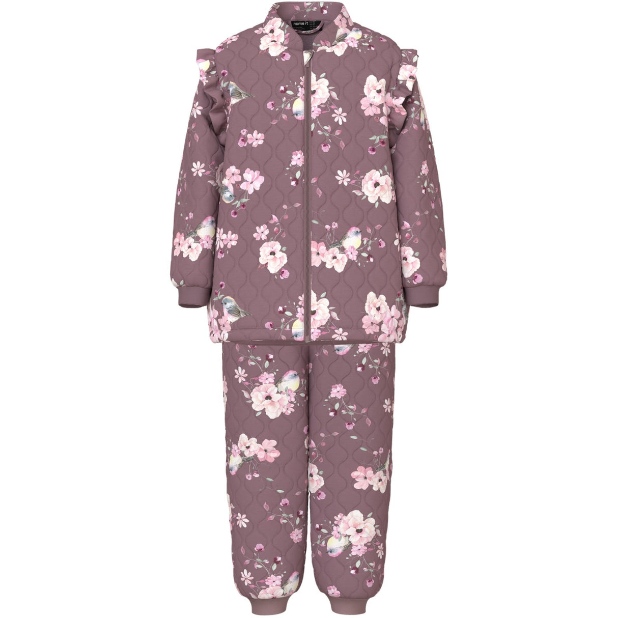 Name It Wistful Mauve Bird Nmfmoon Quilt Sett Aop 1Fo