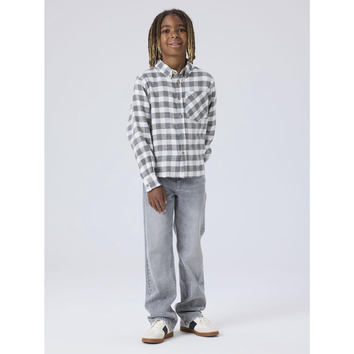 Name It Medium Grey Denim Nkmryan Straight Jeans 8809-Md Tb