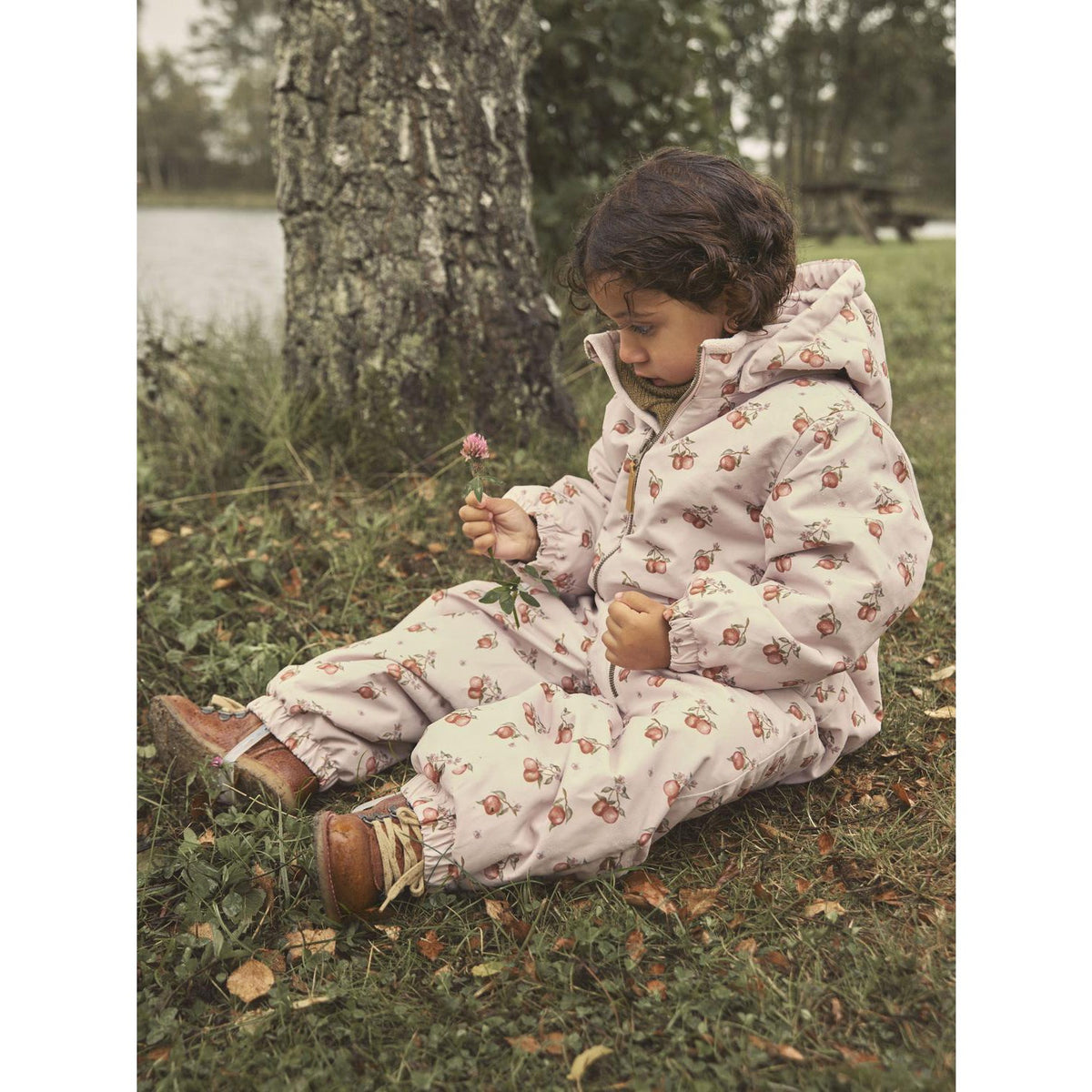 Lil'Atelier Hushed Violet Apples Nmflasnow10 Flydress Aop Fo Lil