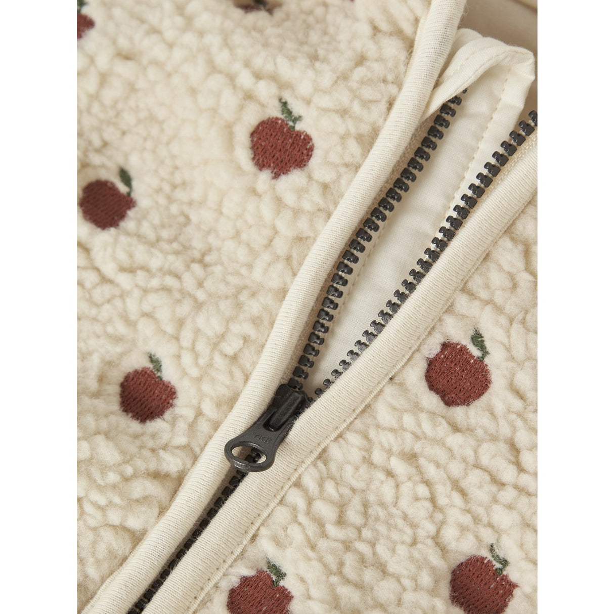 Lil'Atelier Turtledove Apples Nbfnalo Sia Loose Sherpa Jakke Lil