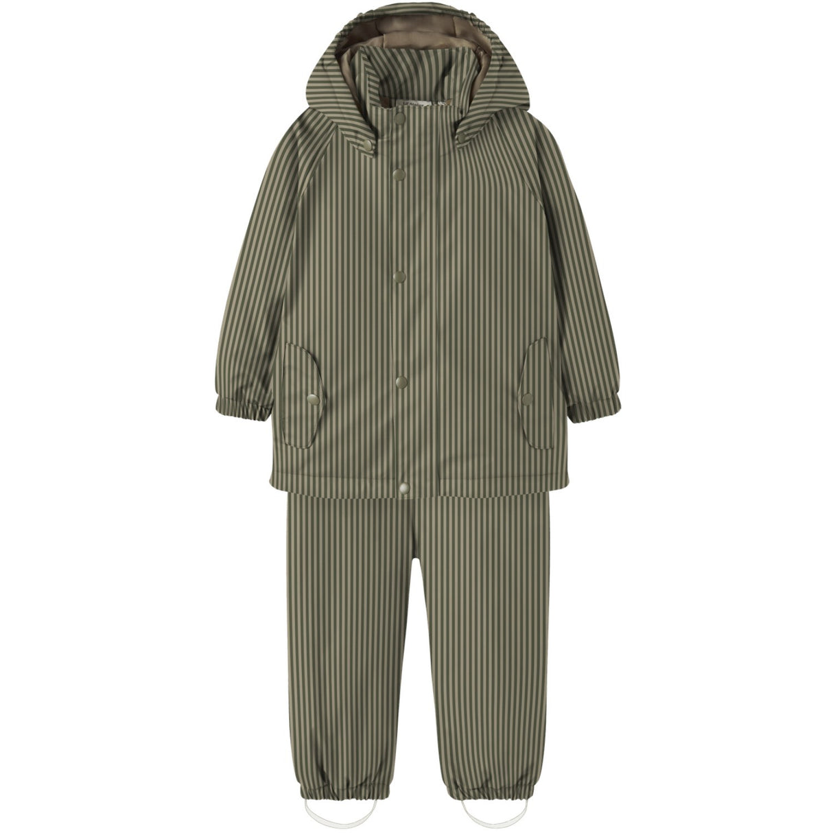 Lil'Atelier Twill Stripes Nmmladry Pad Rain Sett Aop Fo Lil